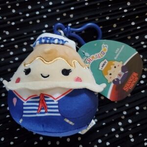 Squishmallows Stranger Things Plush Toy - Blue and Cream /w Clip